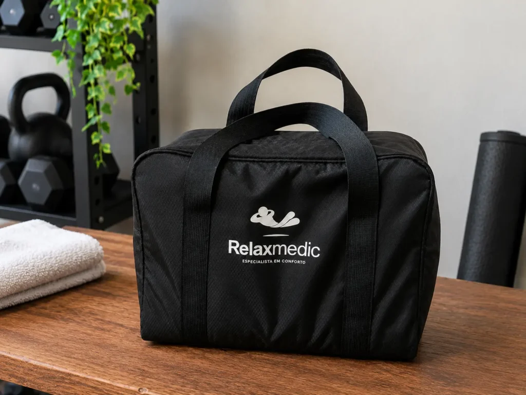 Bolsa de transporte da Relaxmedic F10 Pro para guardar as botas pneumáticas