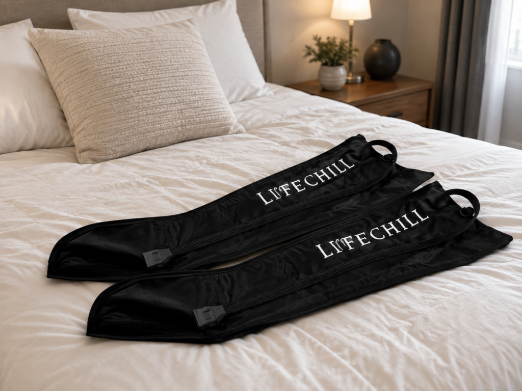 Lifechill Pro Recovery vale a pena? Bota pneumática com controlador central e mangueiras